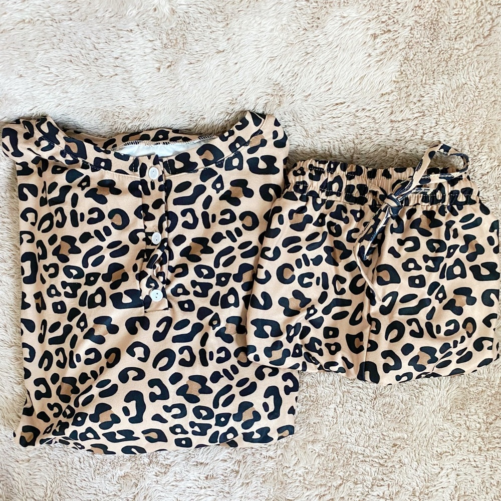 Leopard Print Lounge Set